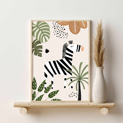 Printable Neutral Safari Nursery Wall Art Set of 6 Prints