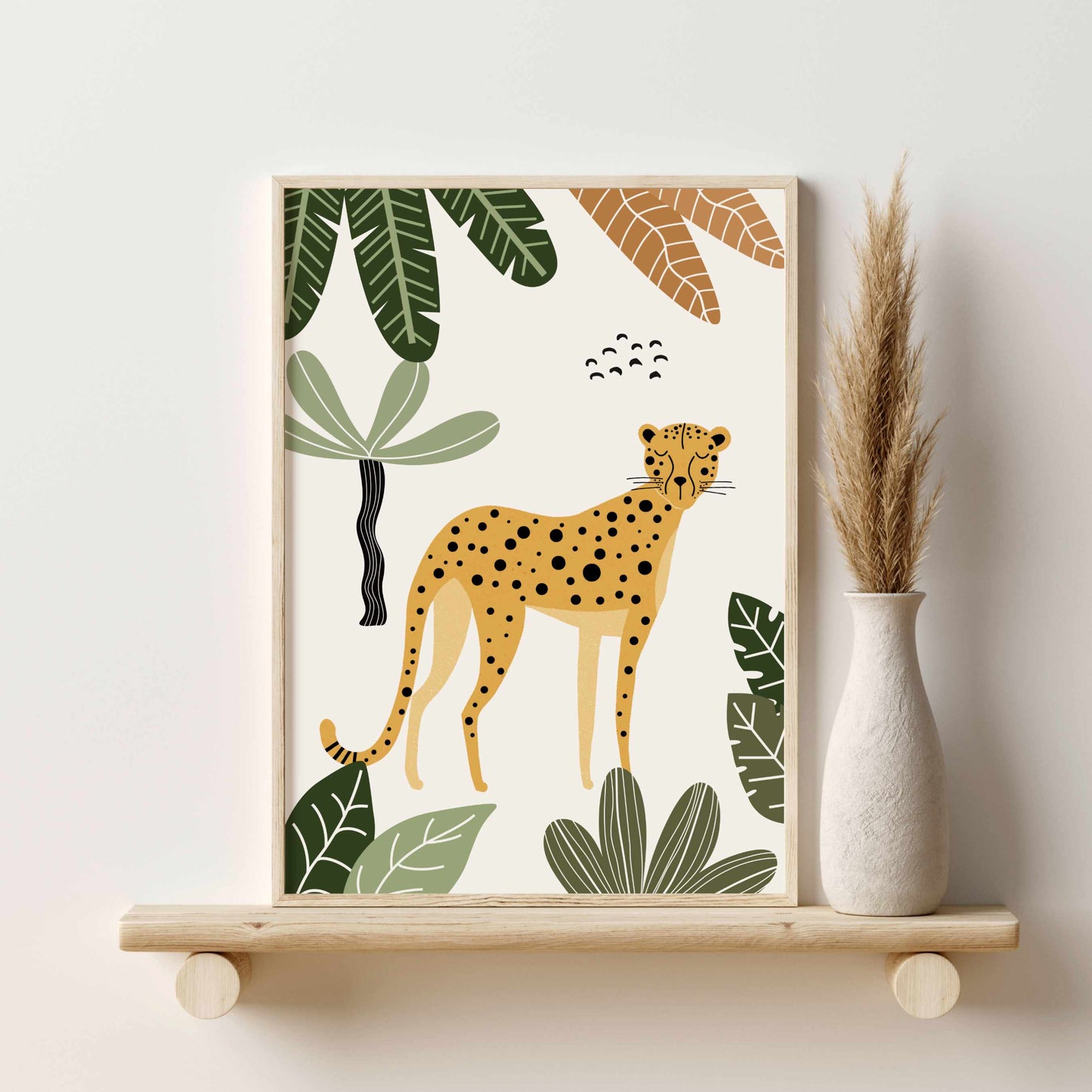 Printable Neutral Safari Nursery Wall Art Set of 6 Prints