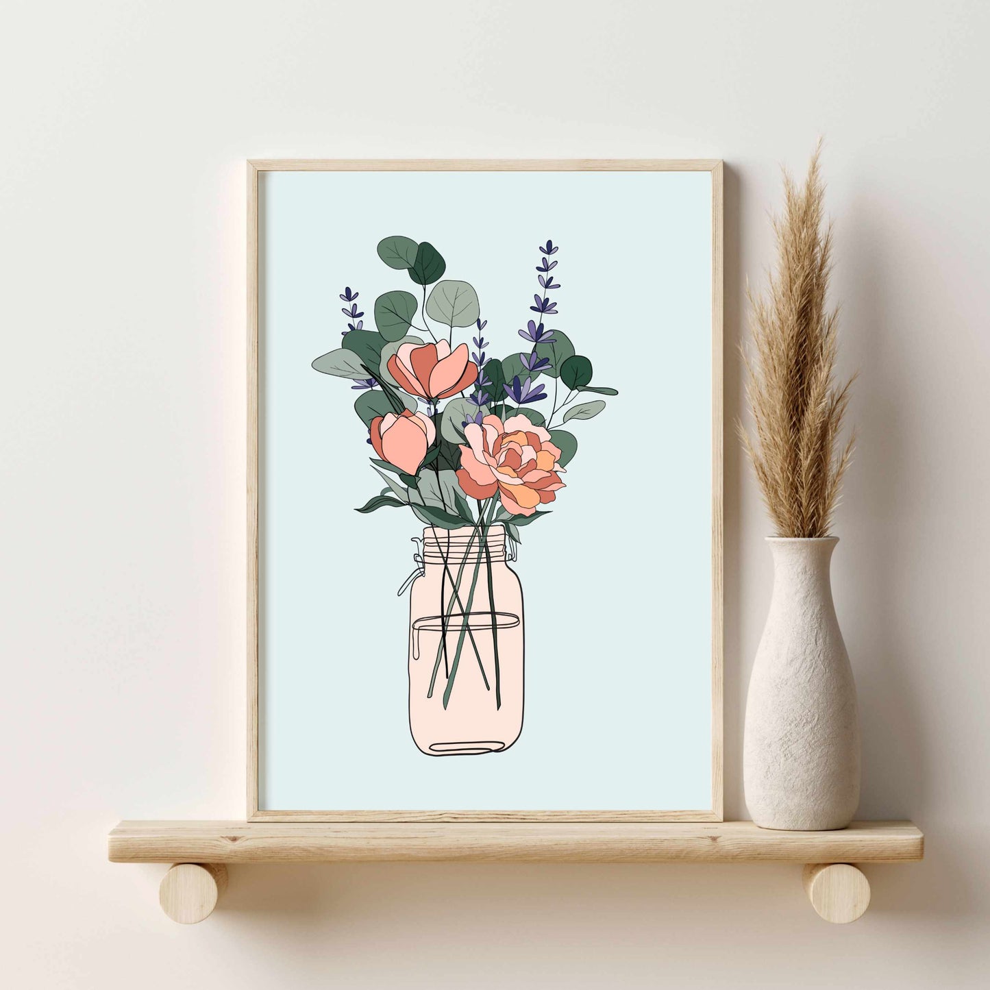 Printable Botanical Wall Art Print Set of 2