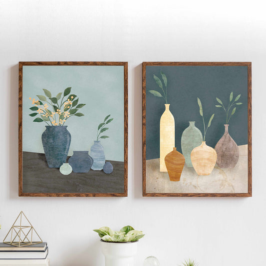 Printable Vase Wall Art Print Set of 2