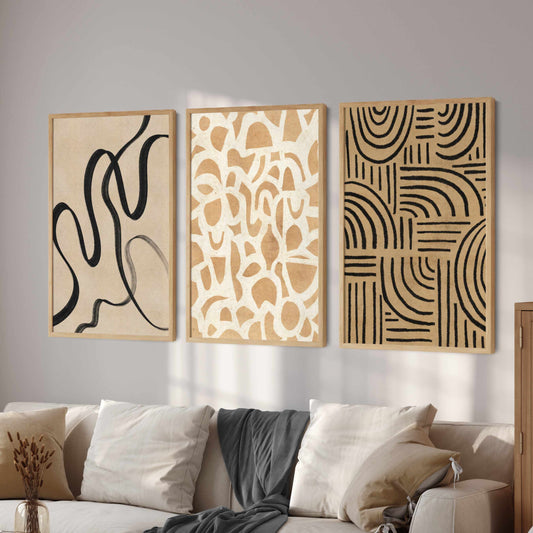 Printable Abstract Neutral Wall Art