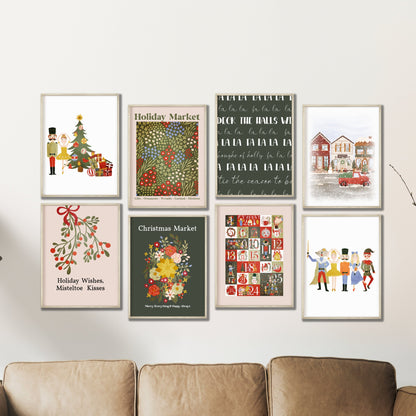 Printed Art Christmas Wall Art, Christmas Prints, Modern Christmas Decor