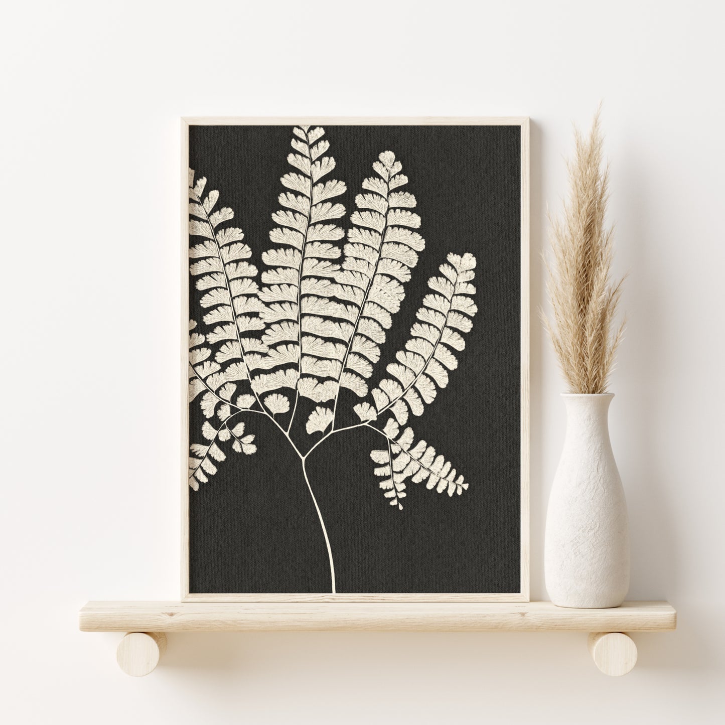 Printable Neutral Fern Wall Art Set of 3