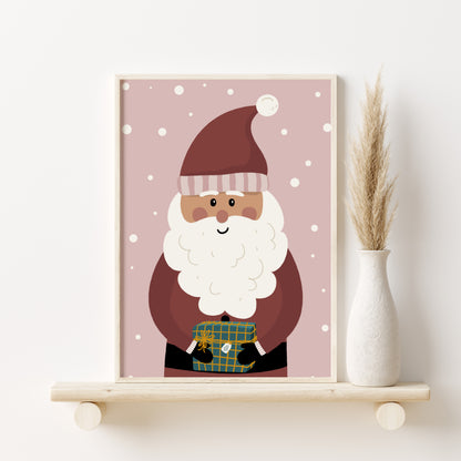 Printed Art Boho Christmas Prints Set