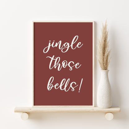 Printed Art Boho Christmas Prints Set