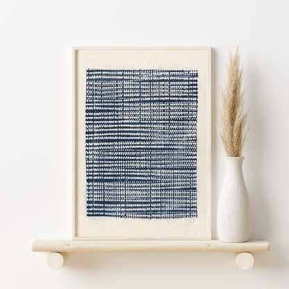 Printable Navy Blue Abstract Print Set