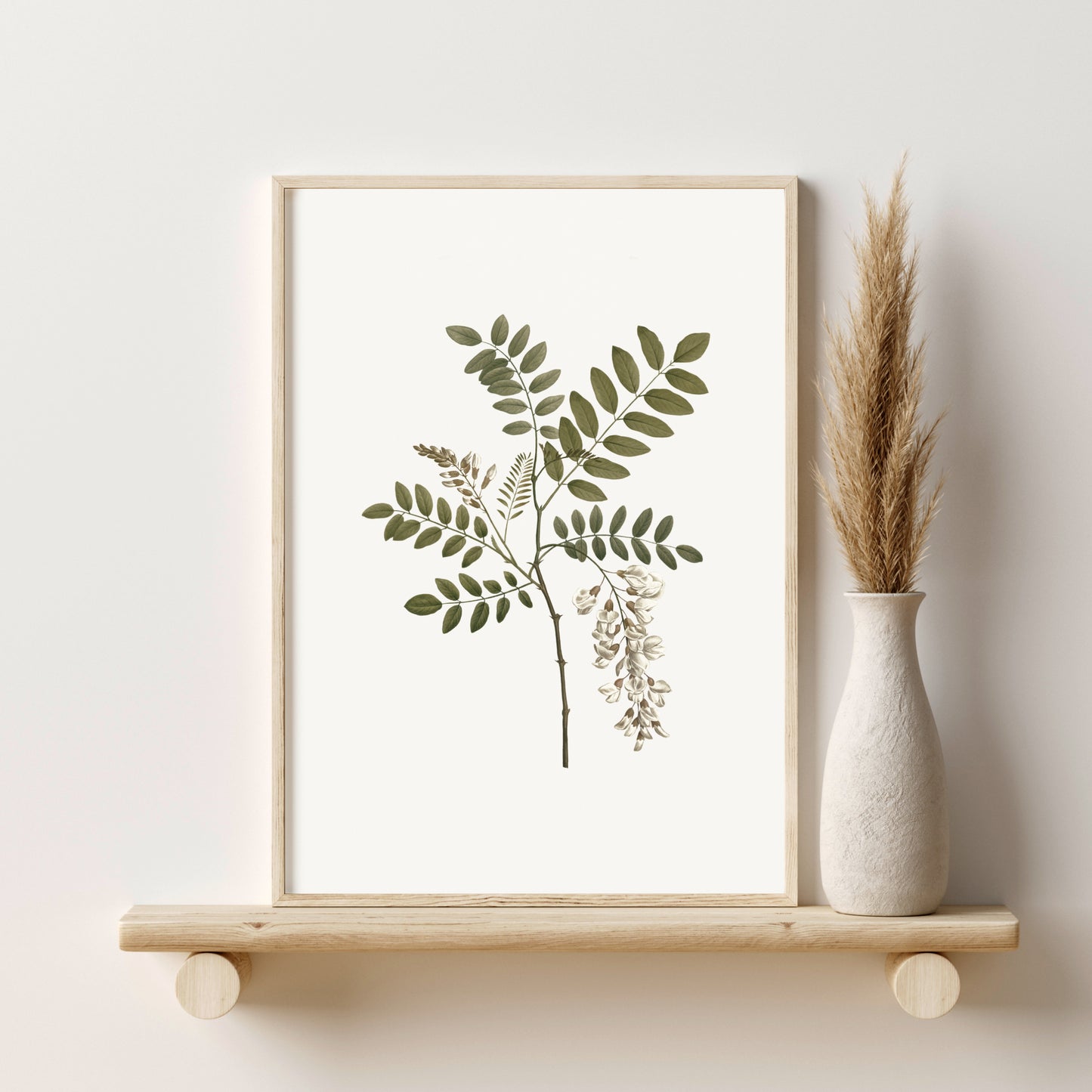 Printed Green Vintage Wall Art Set of 2