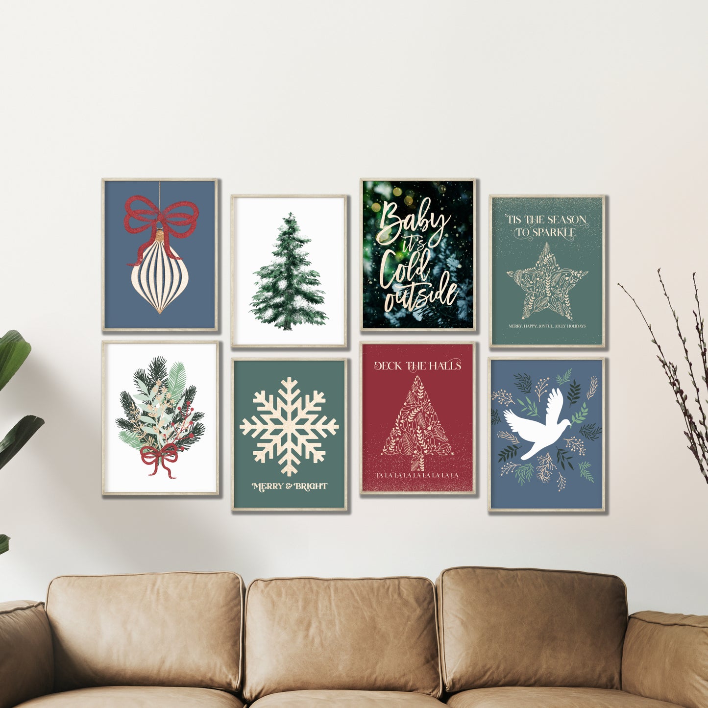 Printed Art Classic Christmas Prints Set