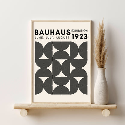 Printable Bauhaus Mid Century Modern Wall Art Set of 6 Prints