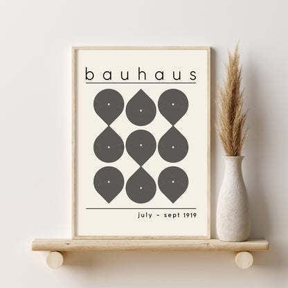 Printed Bauhaus Mid Century Modern Wall Art Set of 6 Prints