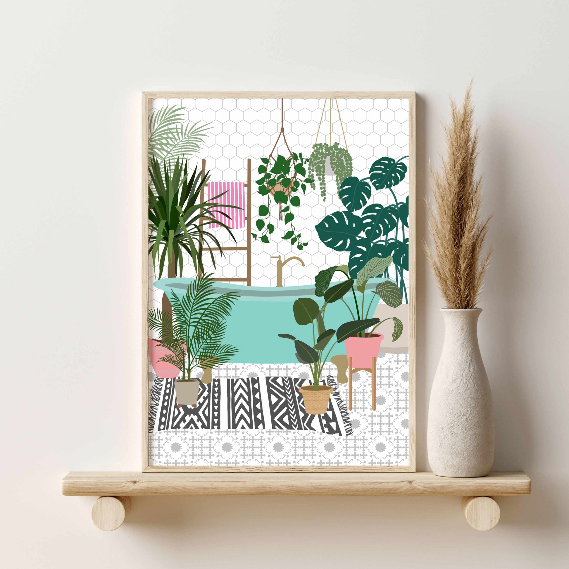 jjs plant house Printed Plant Lovers Bathroom Botanical Wall Art – JJ Design House