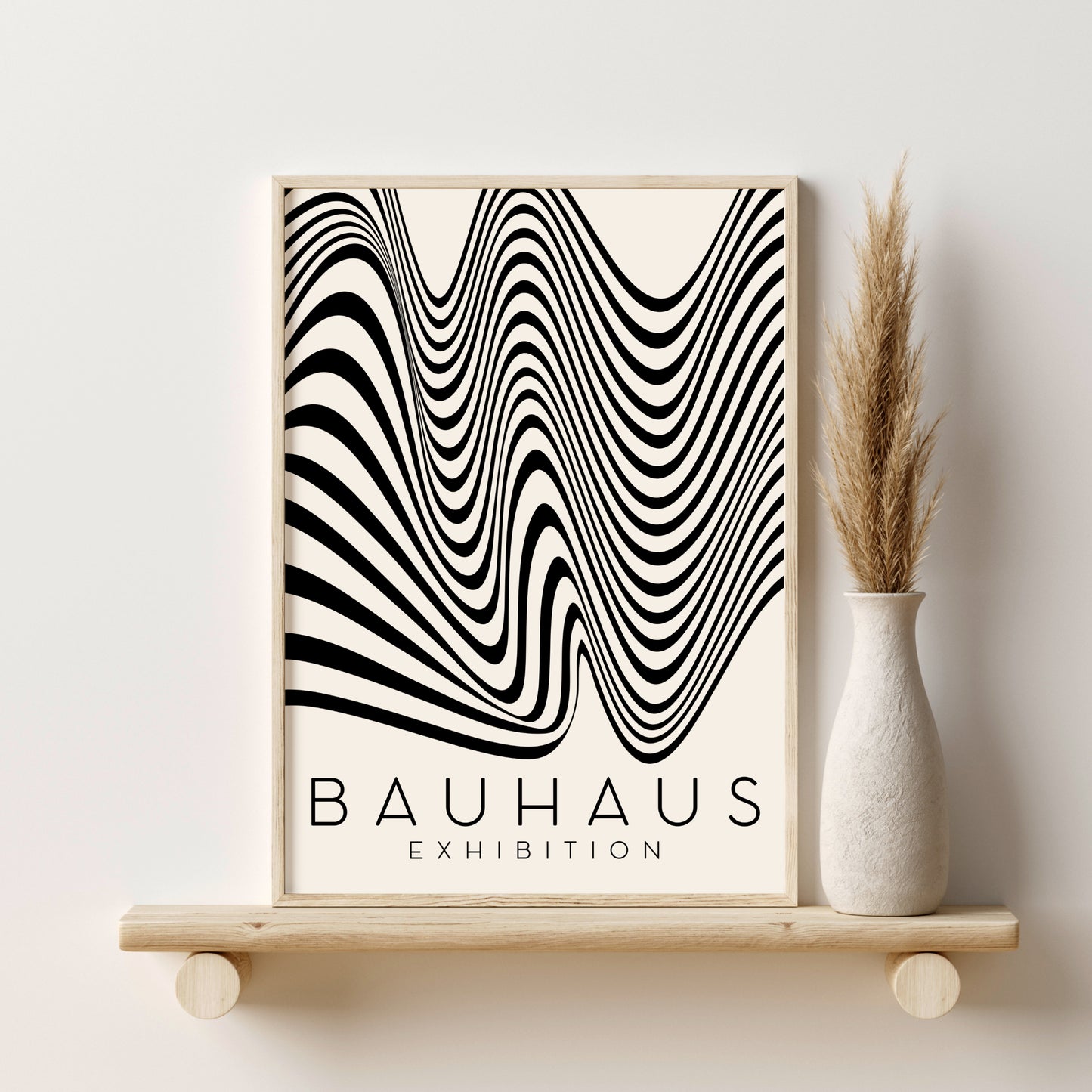 Printed Bauhaus Mid Century Modern Wall Art Set of 6 Prints