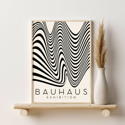 Printable Bauhaus Mid Century Modern Wall Art Set of 6 Prints