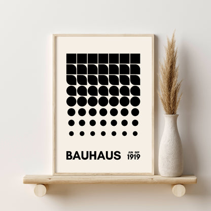 Printable Bauhaus Mid Century Modern Wall Art Set of 6 Prints