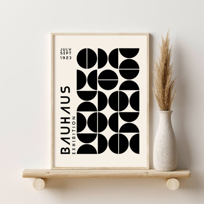 Printable Bauhaus Mid Century Modern Wall Art Set of 6 Prints