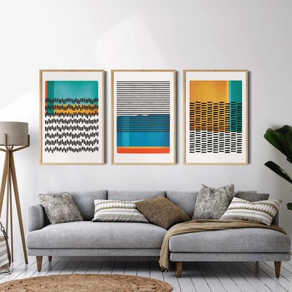 Printable Mid Century Modern Wall Art Set of 3