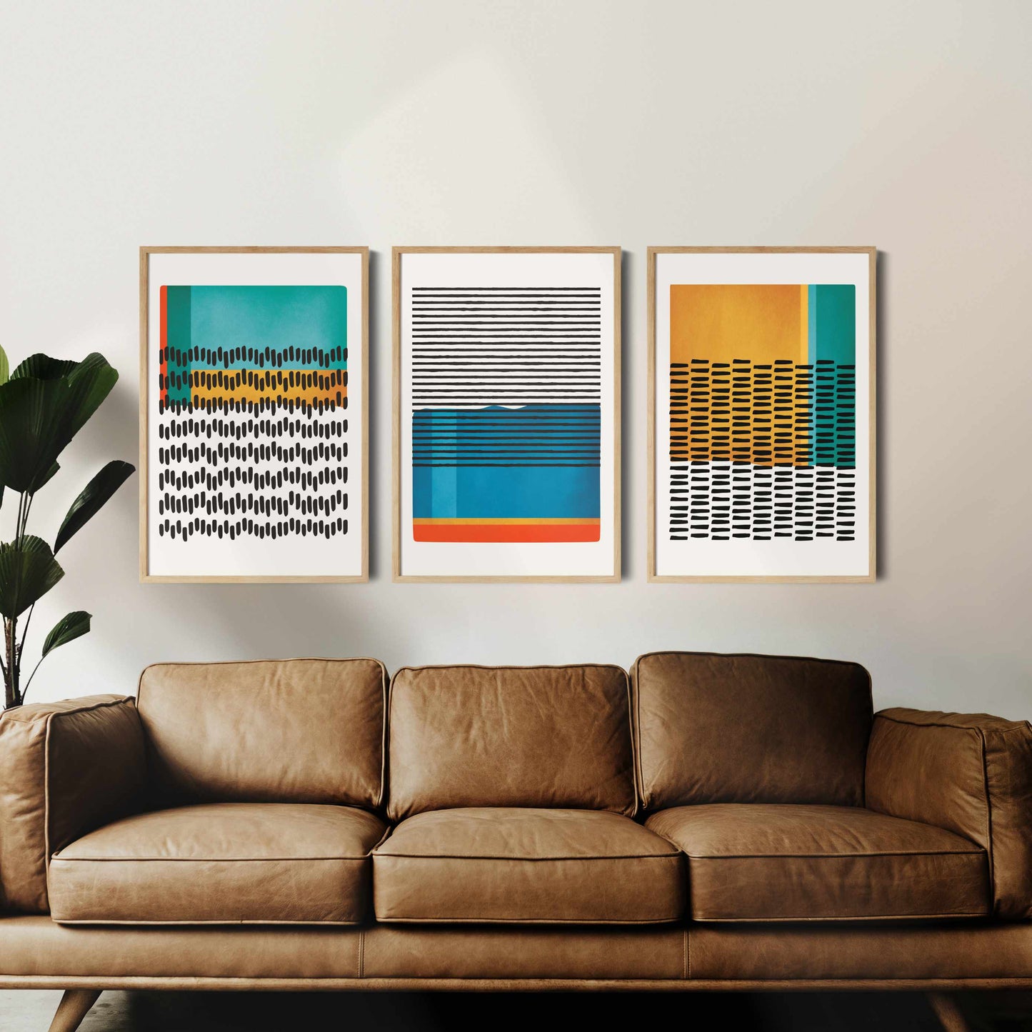 Printable Mid Century Modern Wall Art Set of 3