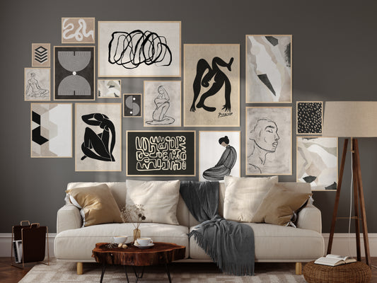 Printable Neutral Gallery Wall Set Mega Bundle