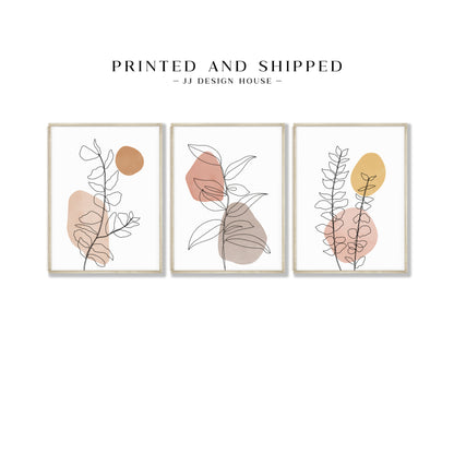 Printed Art Abstract Botanical Wall Art Set