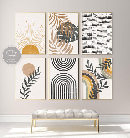 Printable Neutral Boho Art Set