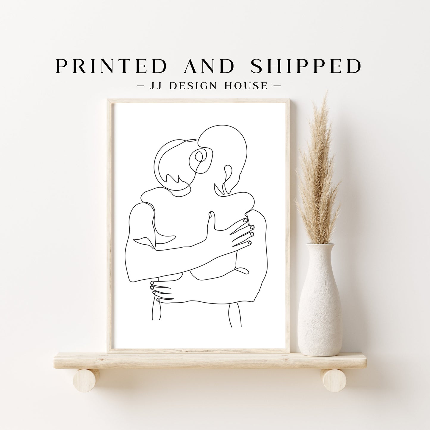 Printed Art, Minimalist Wall Art, Line Art Print Set, Bedroom Wall Art