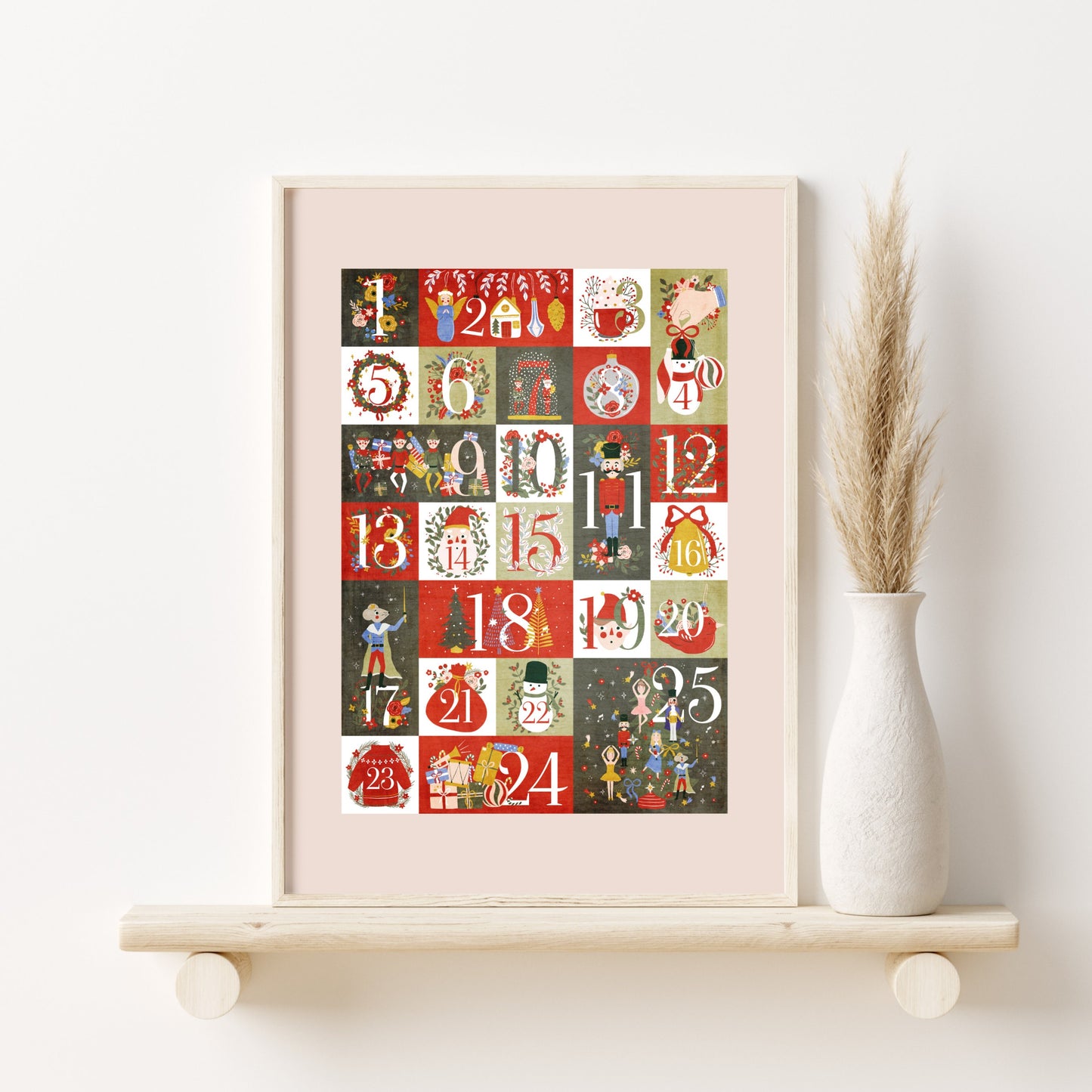 Printed Art Christmas Wall Art, Christmas Prints, Modern Christmas Decor