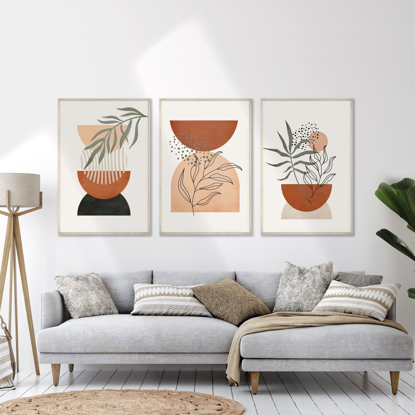 Printable Mid Century Modern Wall Art Set of 3