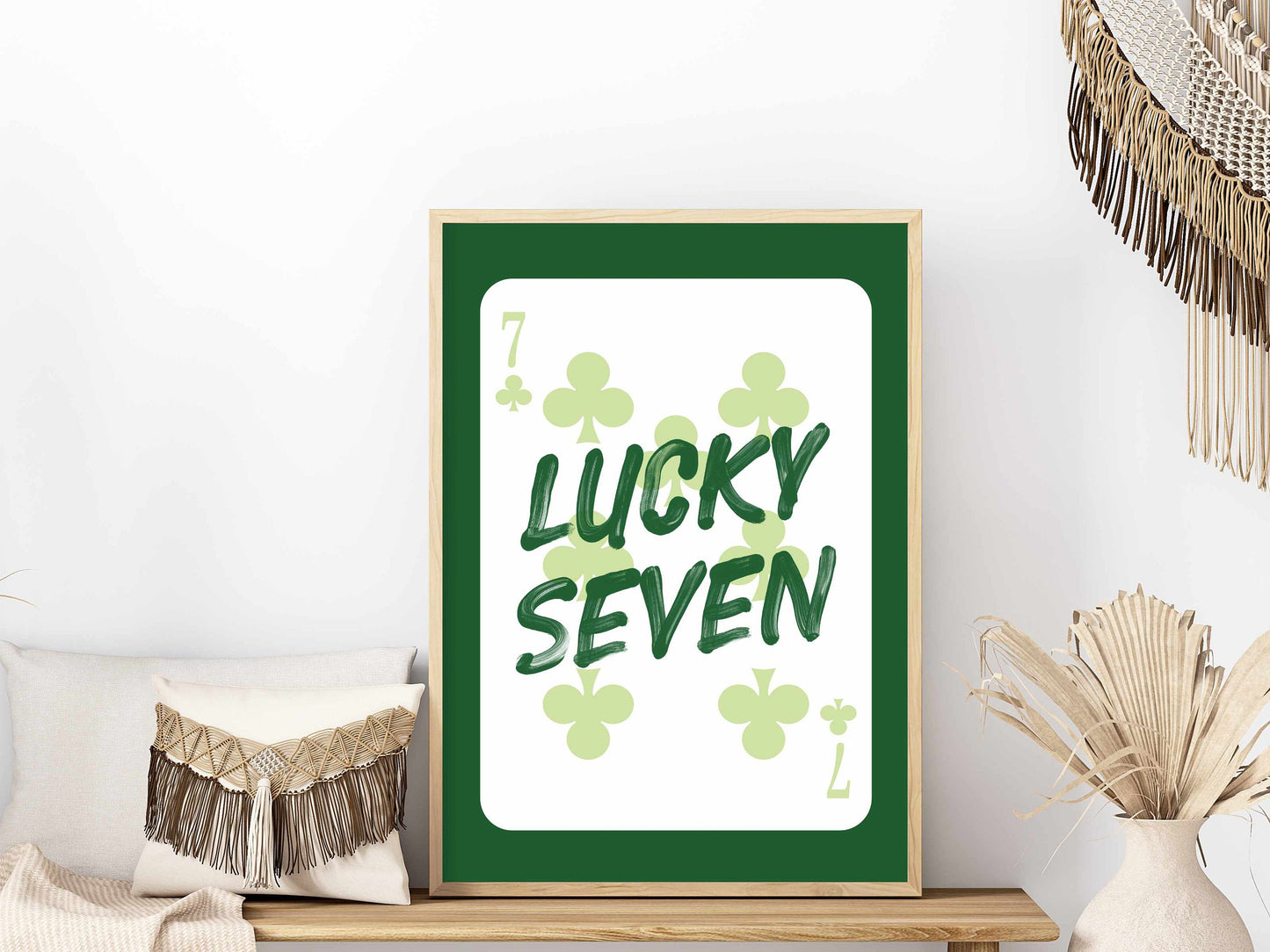 Printed Lucky Seven Poster